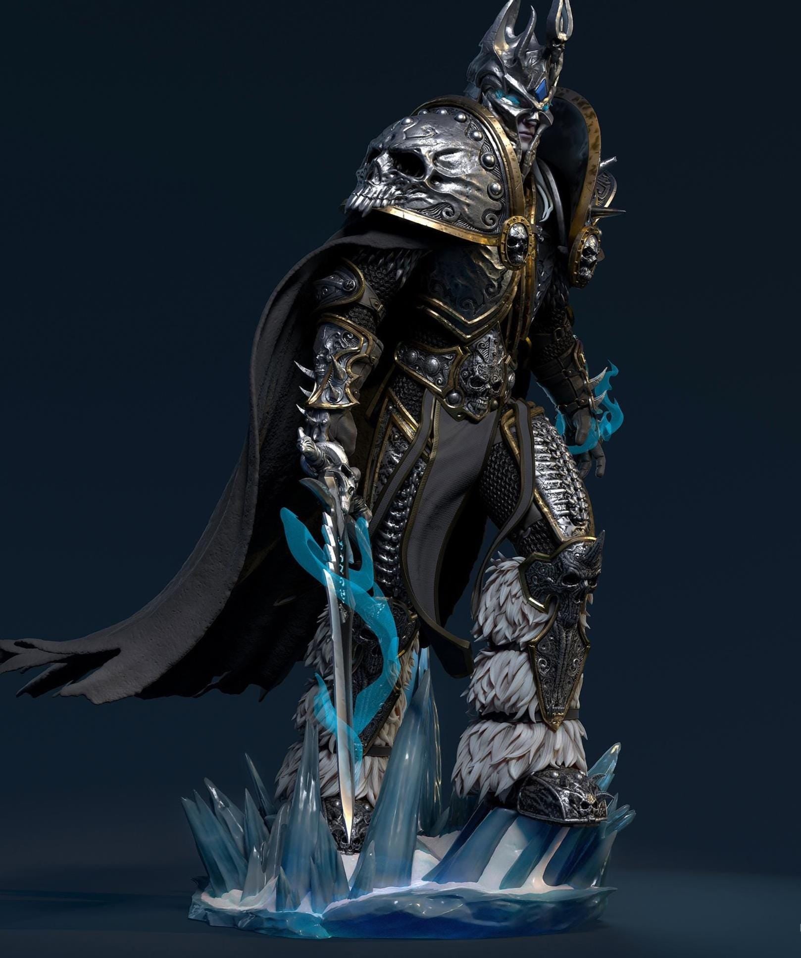 Custom Frost King Figurine – Hand Painted 1/6 Scale or 1/8