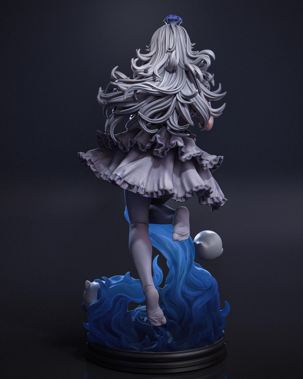 Custom Painted Ghost Queen Figurine – 1/6 Fantasy Statue