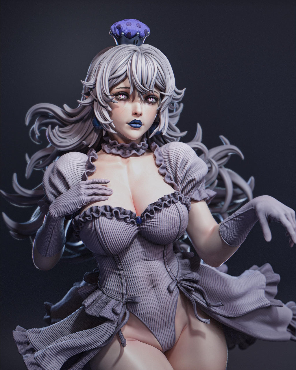 Custom Painted Ghost Queen Figurine – 1/6 Fantasy Statue