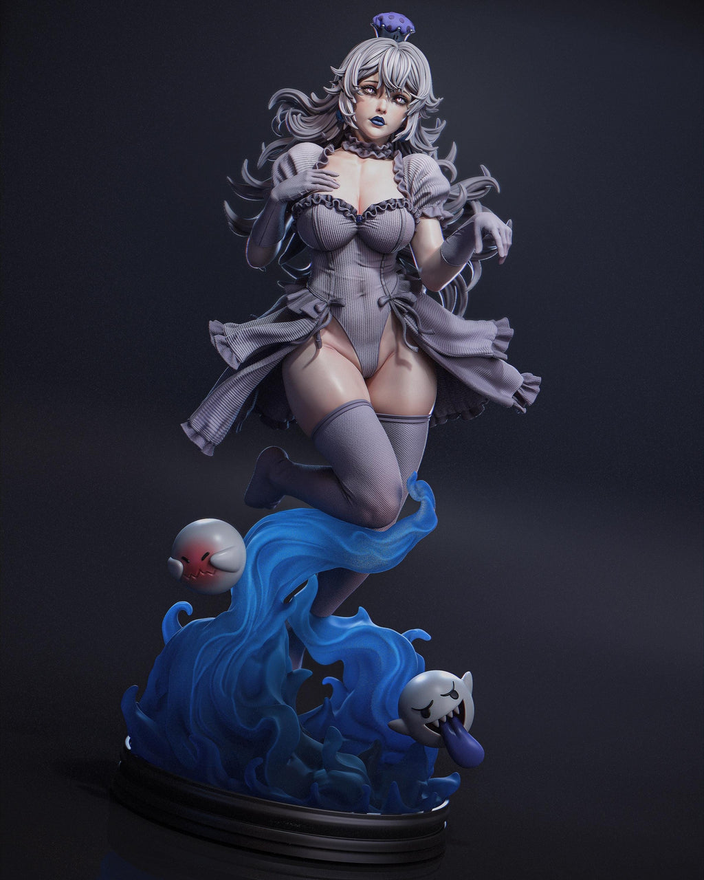 Custom Painted Ghost Queen Figurine – 1/6 Fantasy Statue