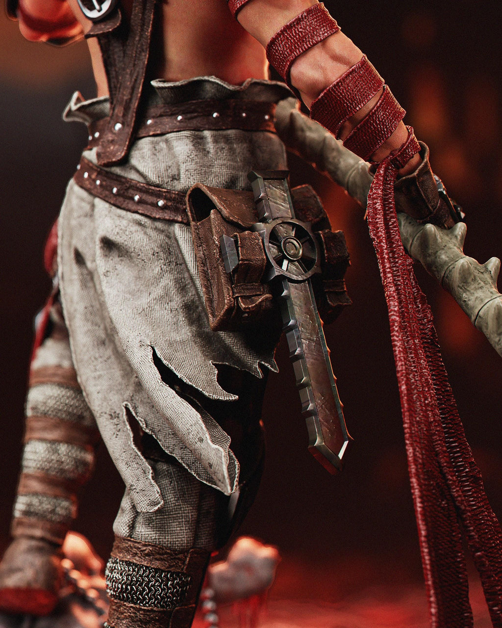 Hand-Painted Dark dante Warrior Figurine: 1/6 Scale Resin Statue hand painted