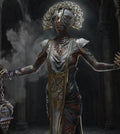 Figurine of Undead Priestess – Hand Painted 1/6 Scale Custom Resin Statue
