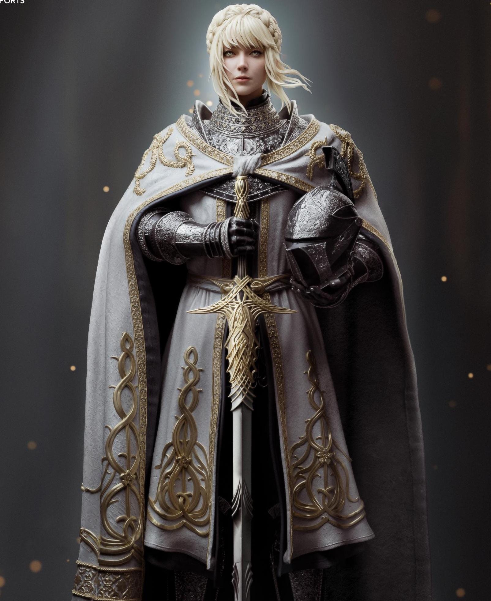 Custom Figurine of Noble Knight – hand Painted 1/6 Resin Statue
