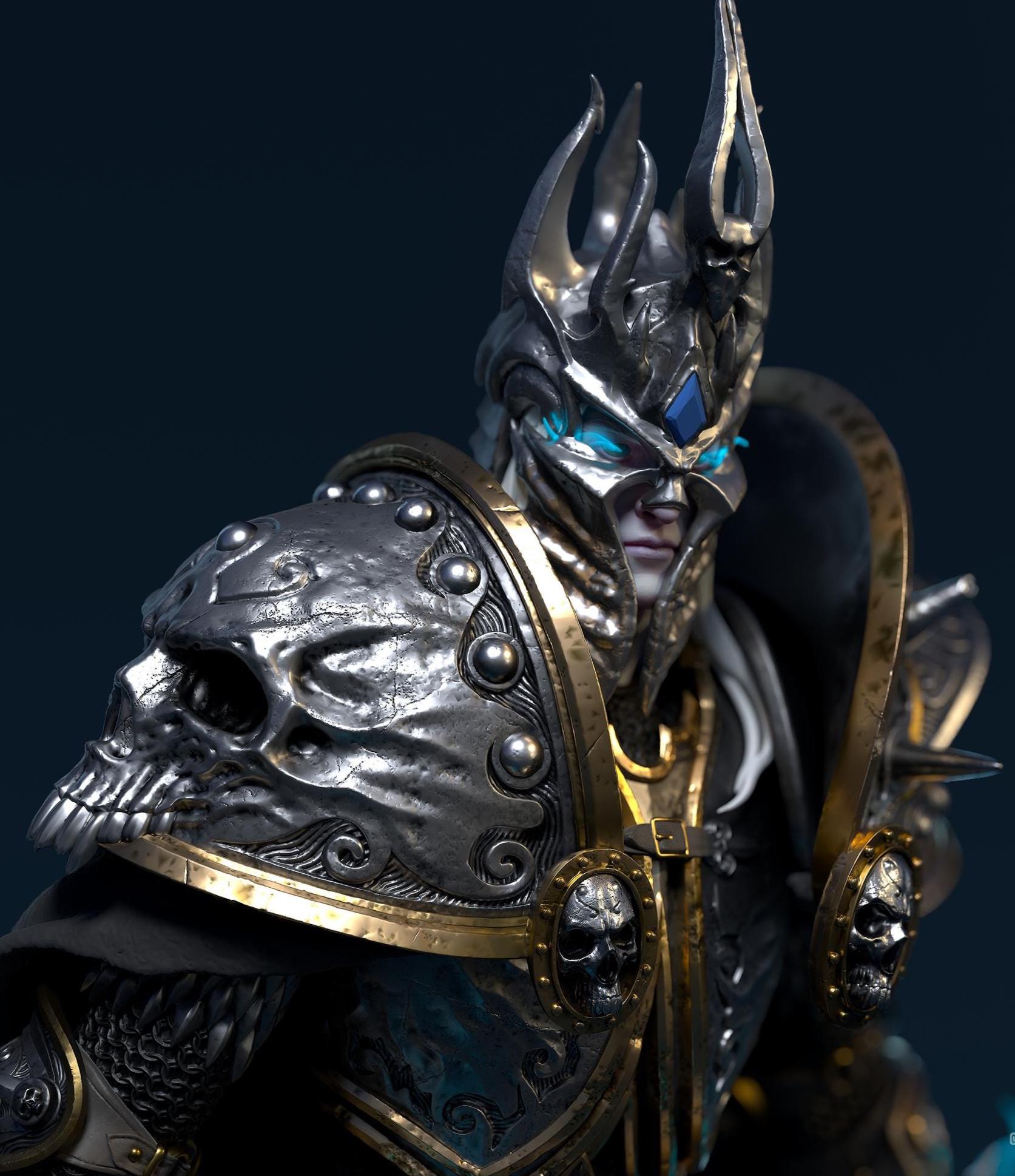 Custom Frost King Figurine – Hand Painted 1/6 Scale or 1/8