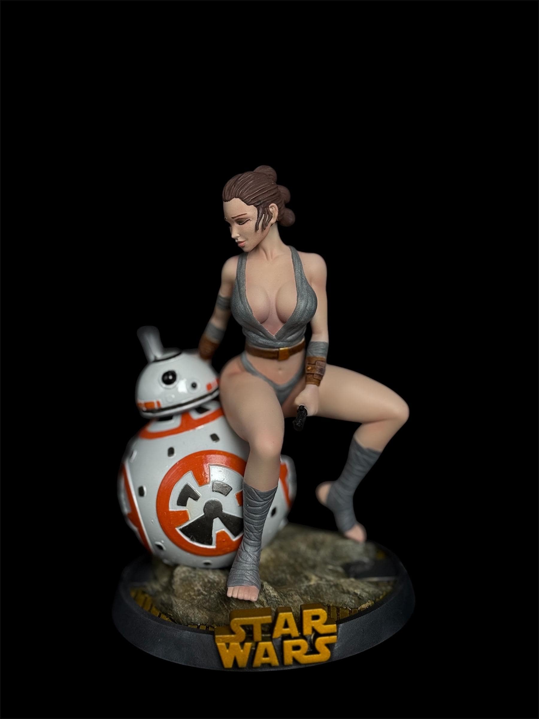Jedi Protector Pin Up rey figurine| 1/8 hand painted statue