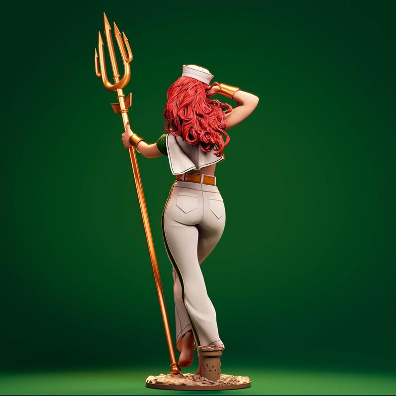 Custom Painted Navy Queen Figurine – 1/6 Scale statue