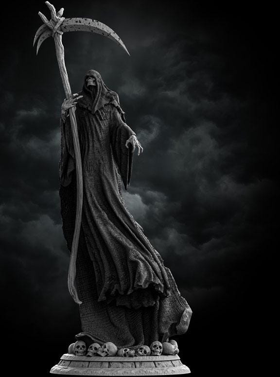 Hand-Painted 1/6 Figurine – Death - Grim Reaper