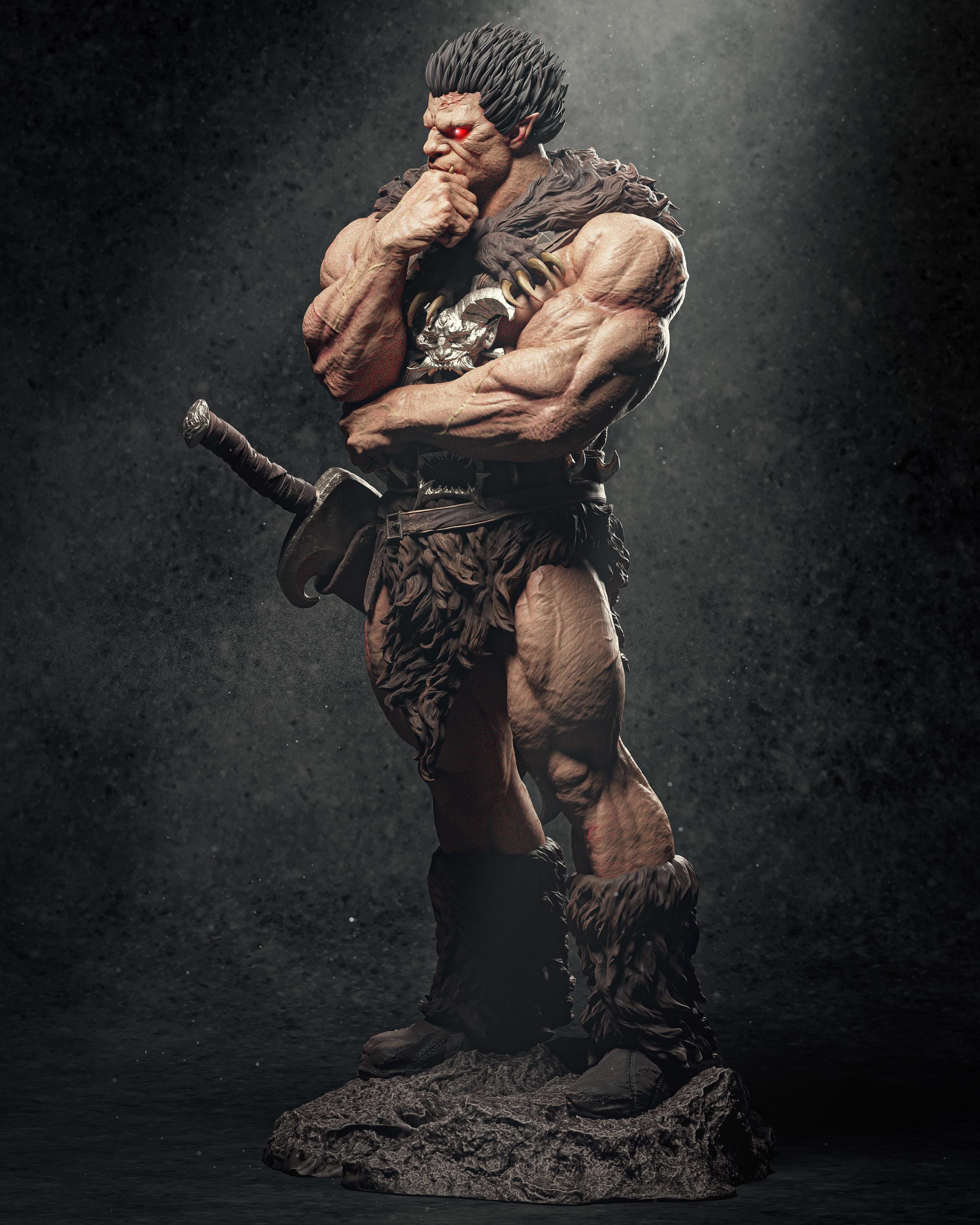 Custom Painted Demon Warrior Figurine – 1/6 Scale