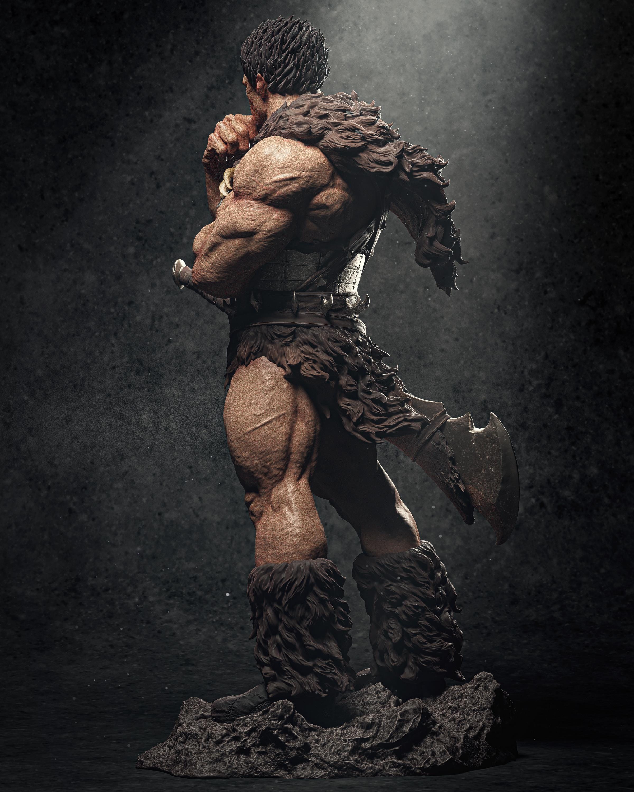 Custom Painted Demon Warrior Figurine – 1/6 Scale