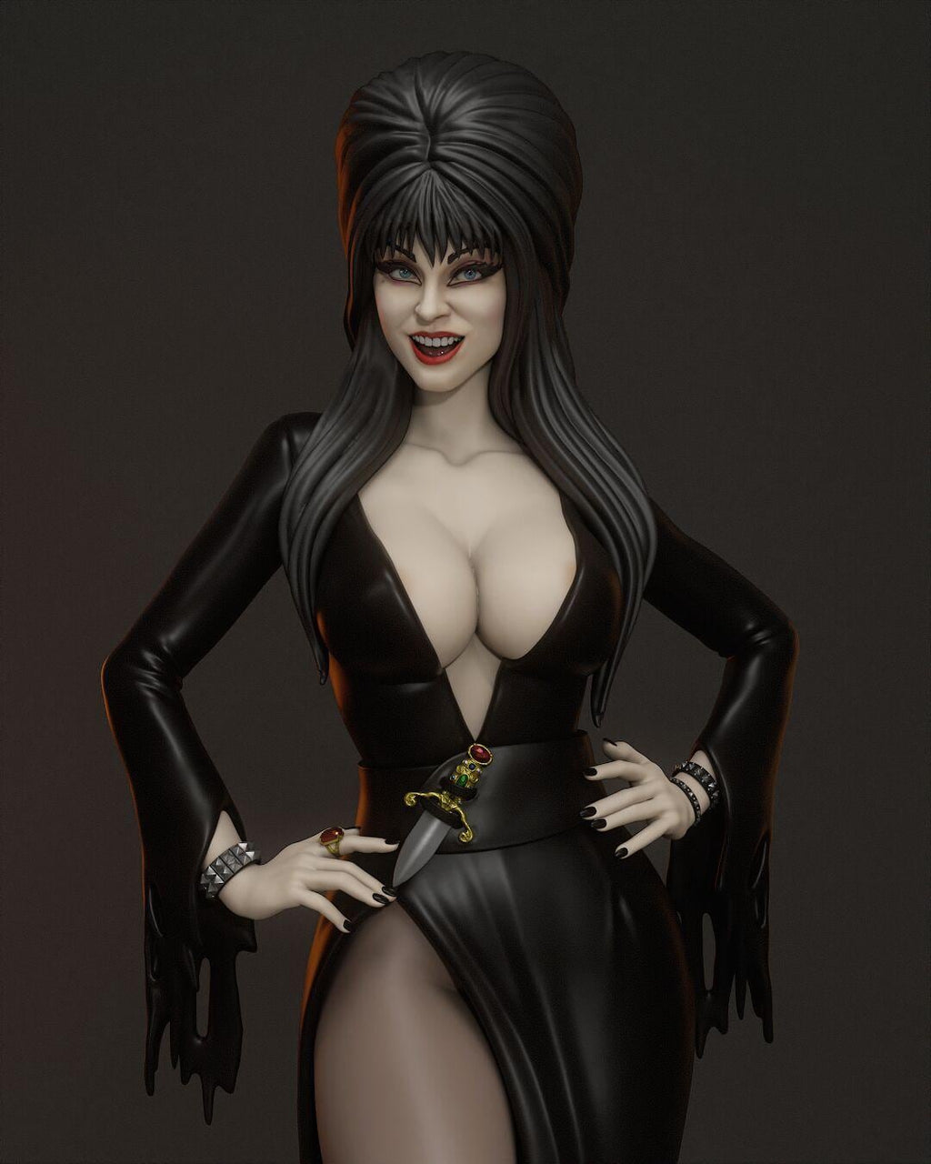 Custom Painted Gothic Mistress Figurine – 1/6