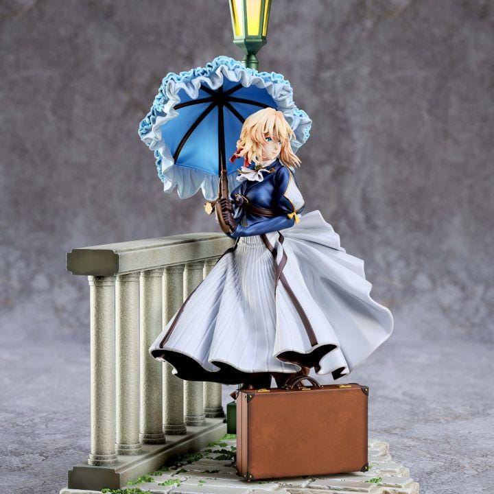 violet evergarden Custom Painted Travel Girl 1/6 Statue diorama