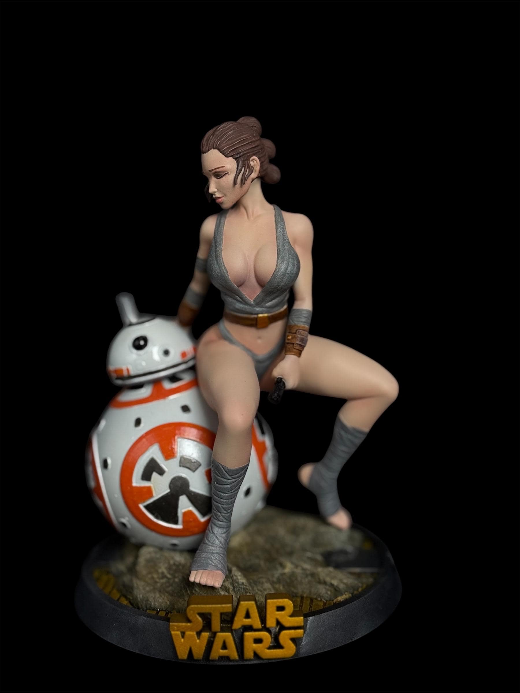 Jedi Protector Pin Up rey figurine| 1/8 hand painted statue