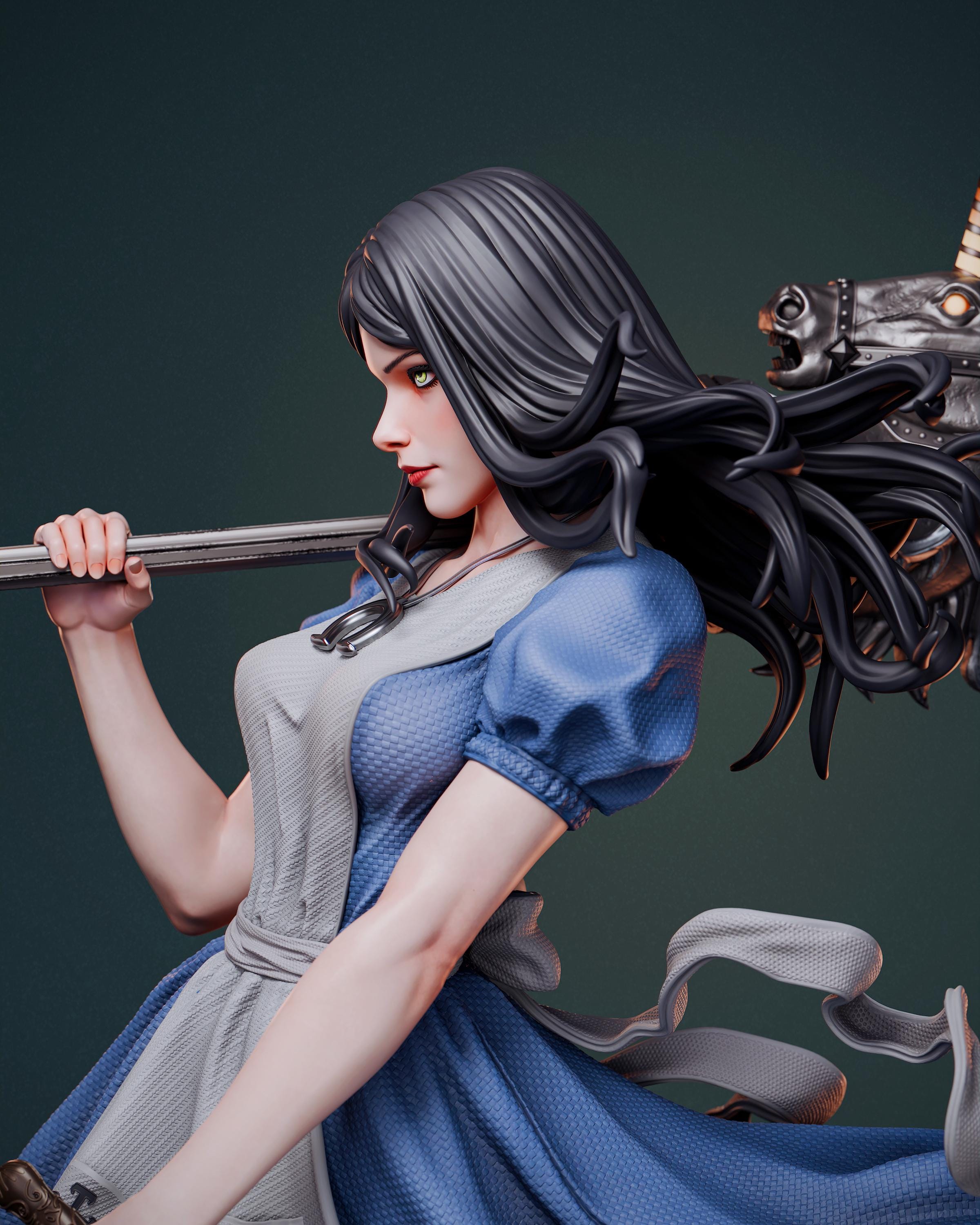 Custom Painted Dark Fantasy Girl Figurine – 1/6 or 1/4 Scale