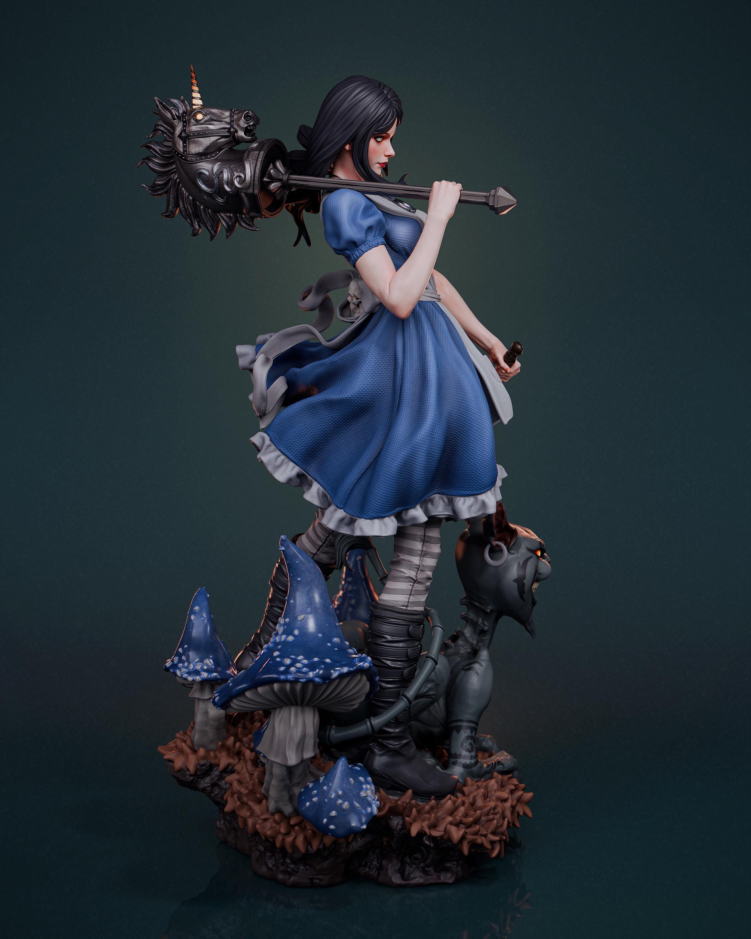Custom Painted Dark Fantasy Girl Figurine – 1/6 or 1/4 Scale