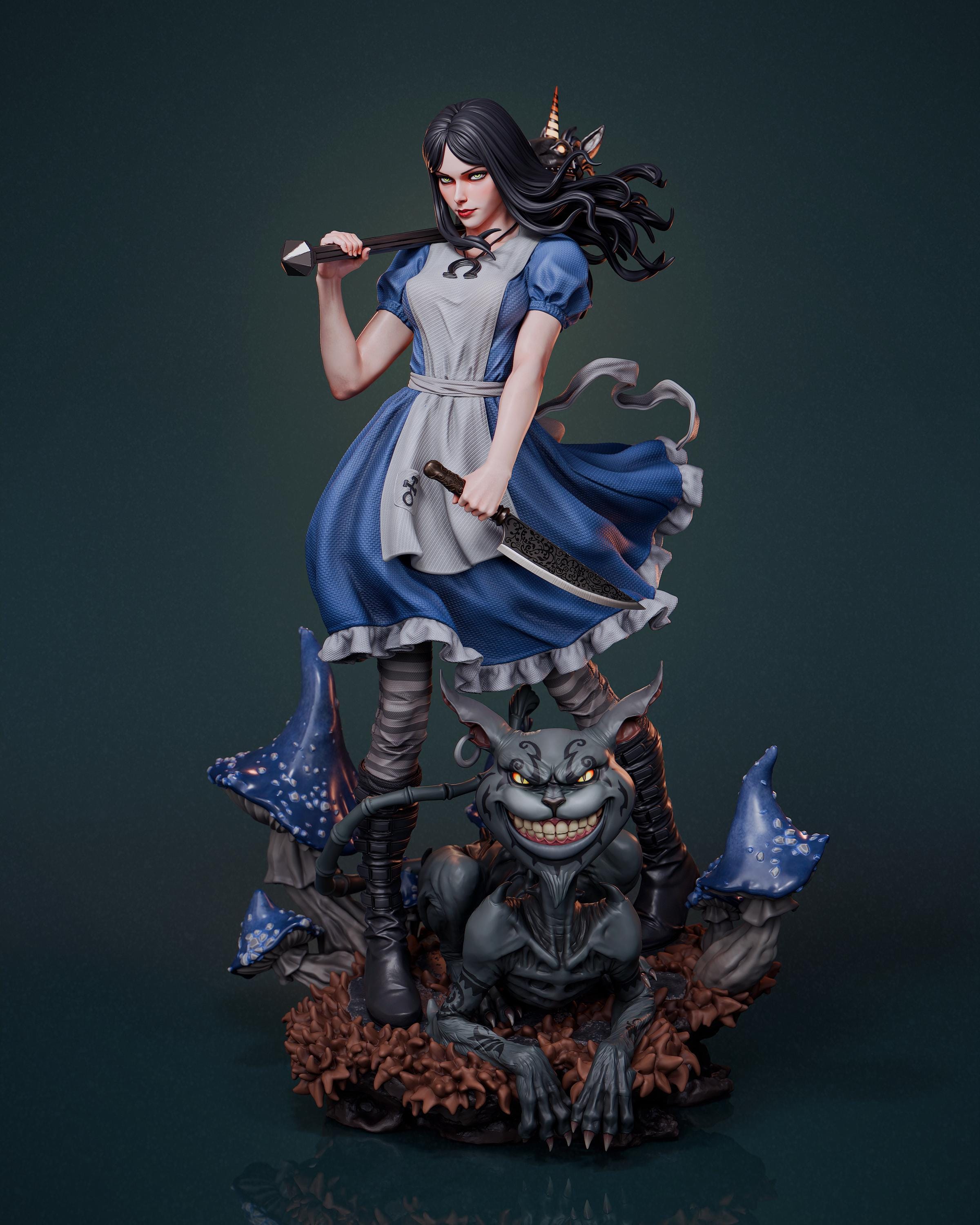 Custom Painted Dark Fantasy Girl Figurine – 1/6 or 1/4 Scale
