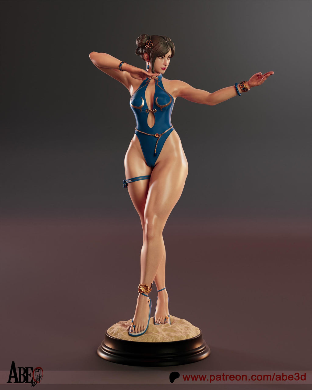li Warrior Martial Arts Figurine – 1/6 Scale Resin custom Statue