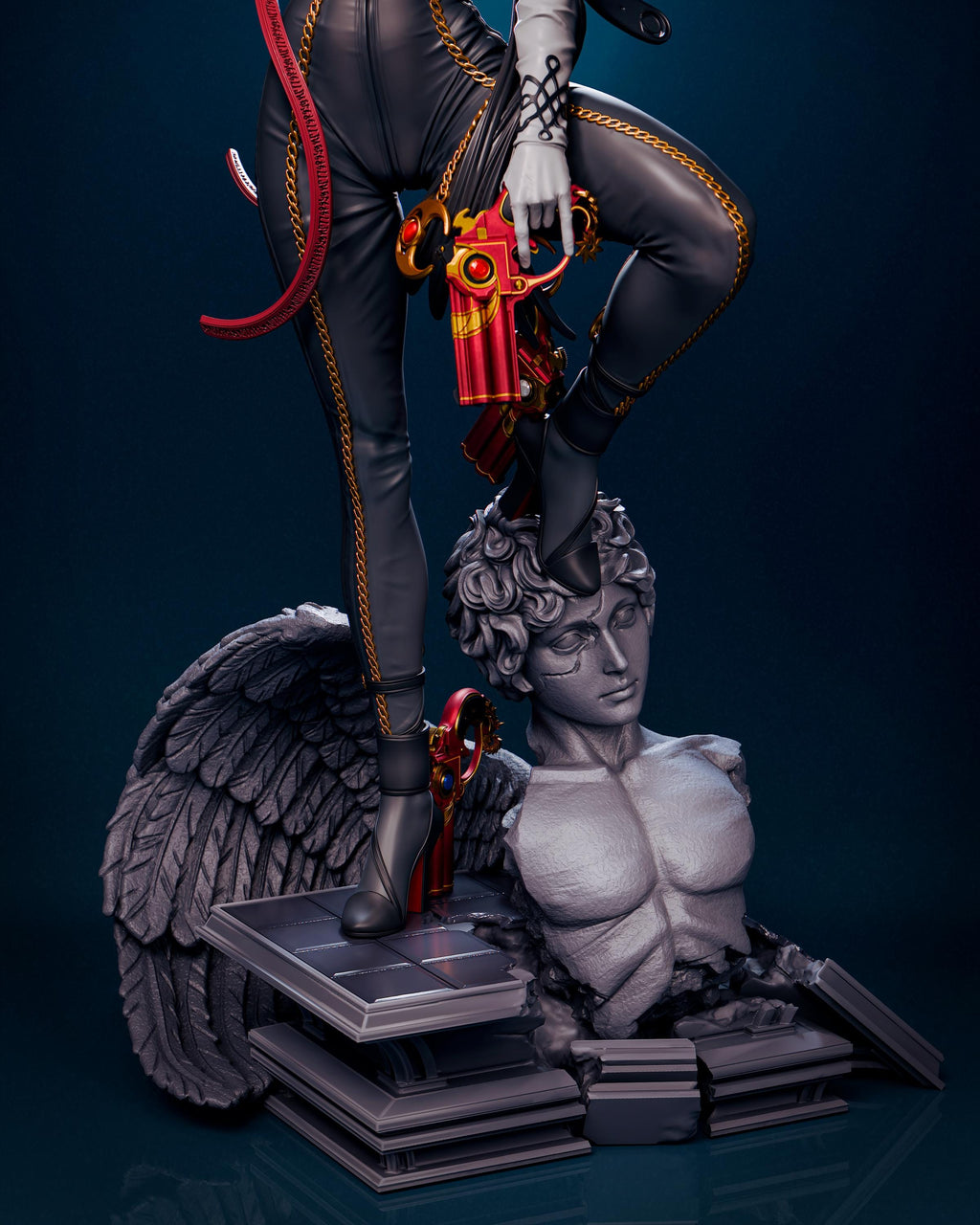 Witch Assassin Figurine – 1/6 Scale Resin Statue / hand painted