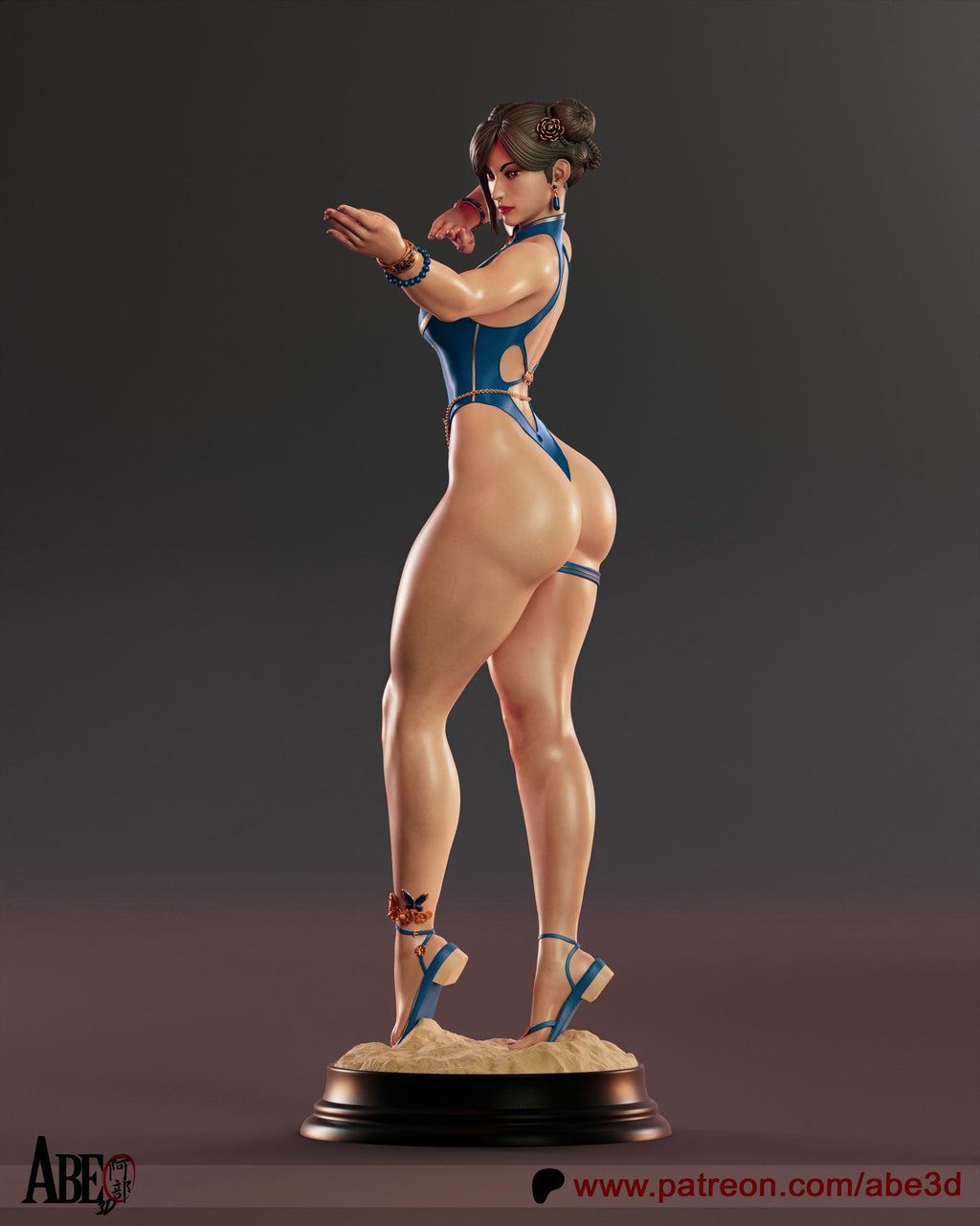li Warrior Martial Arts Figurine – 1/6 Scale Resin custom Statue