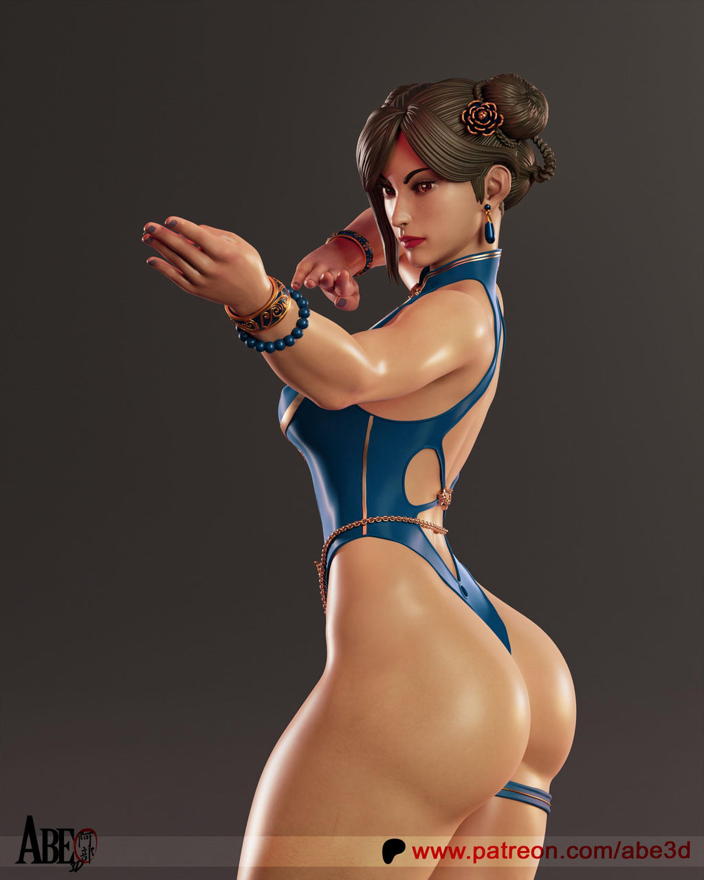 li Warrior Martial Arts Figurine – 1/6 Scale Resin custom Statue