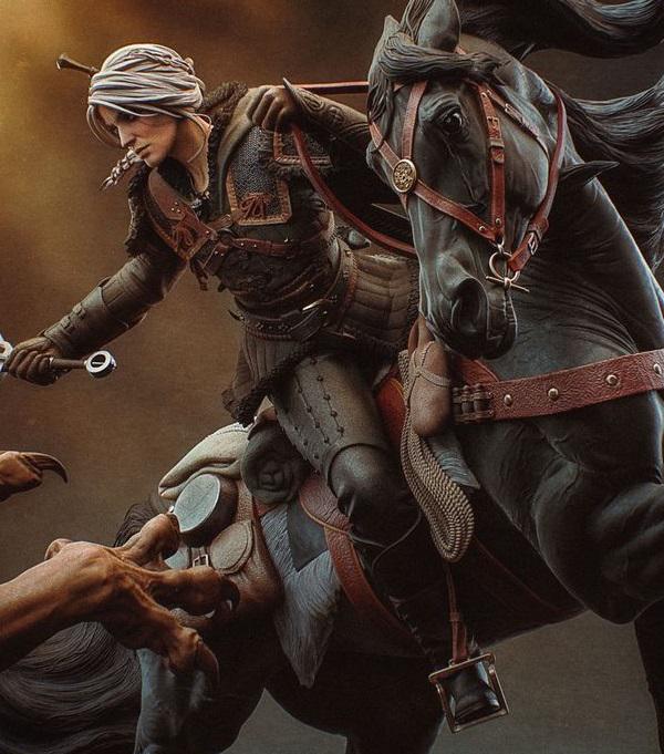 Monster Hunter Diorama – Horse & Beast 1/8 / Hand-Painted