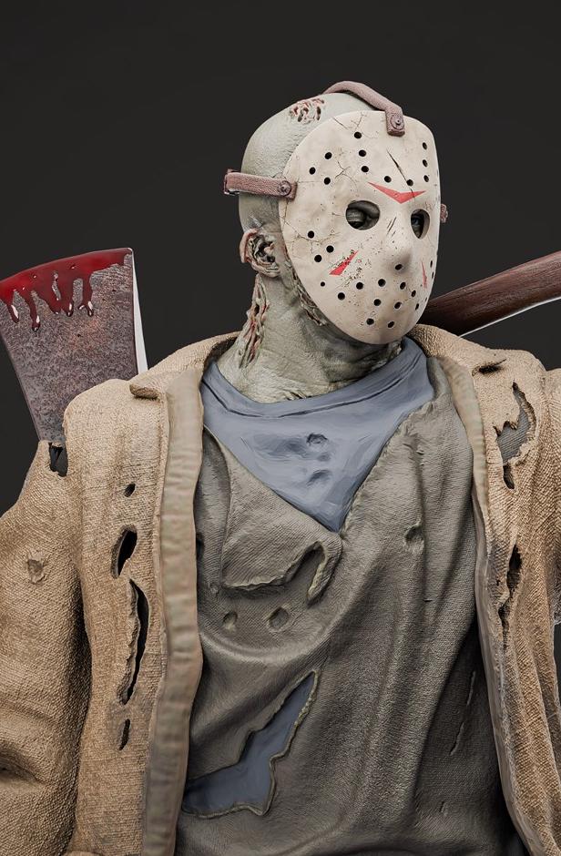 Camp Slayer Jason Custom Figurine – Hand Painted 1/6 or 1/4 Scale
