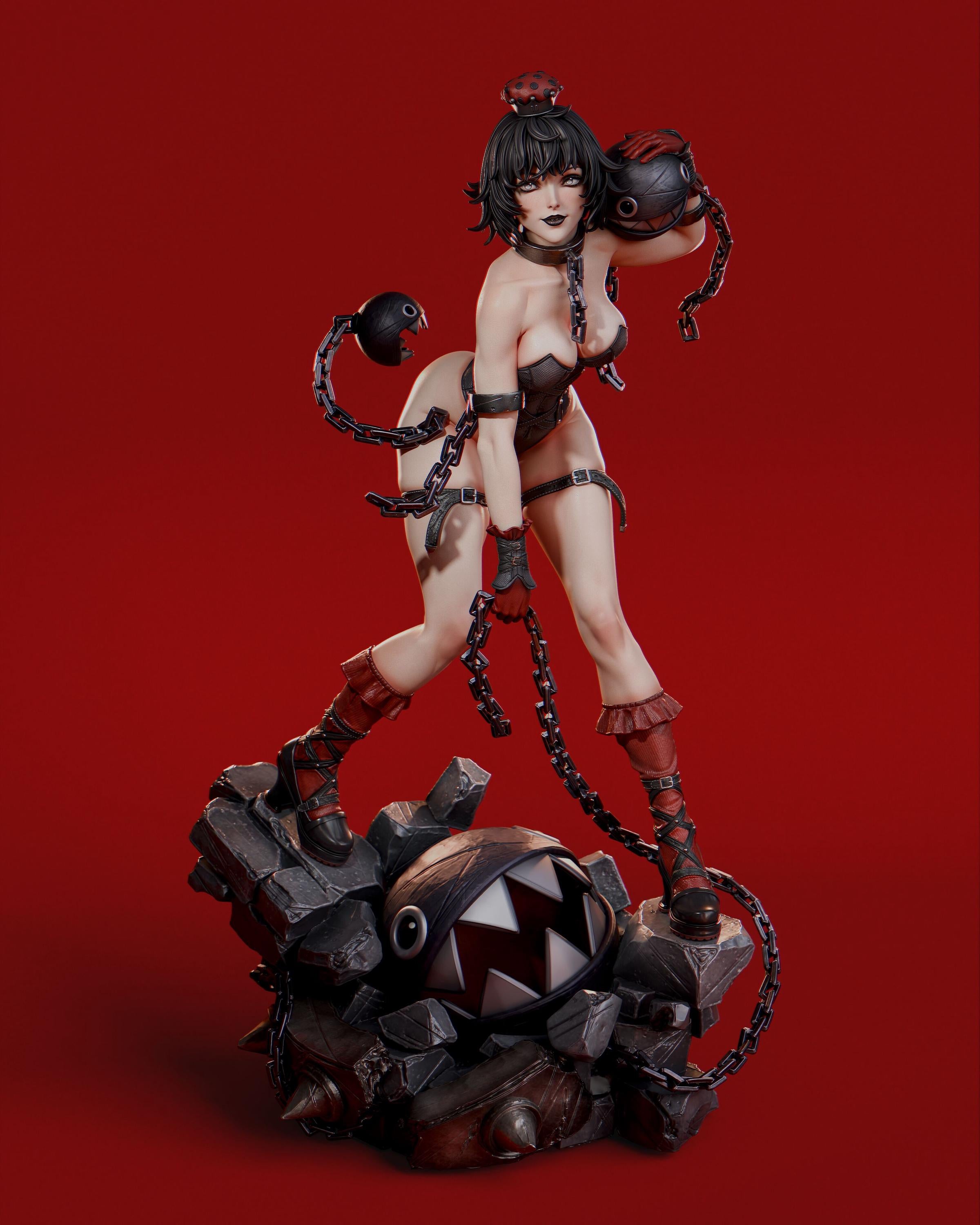 Chainella – Custom Painted 1/6 Scale Figurine | Dark Fantasy
