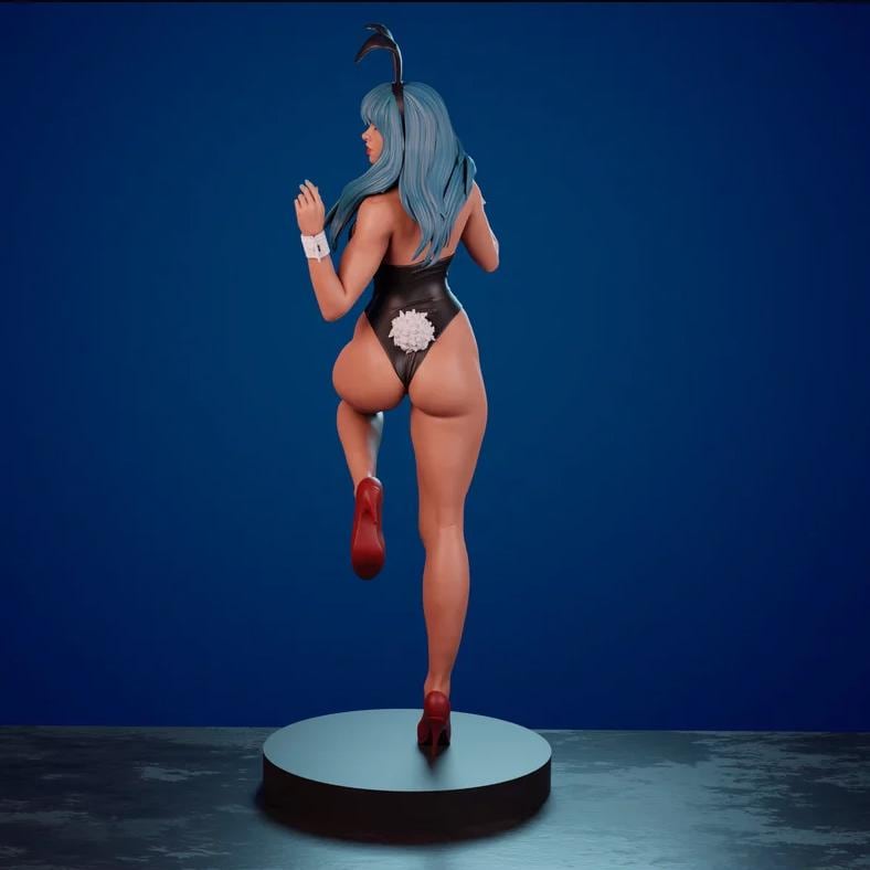 Bunny Tech Girl Custom Figurine – Hand Painted 1/6 or 1/4 Scale Statue