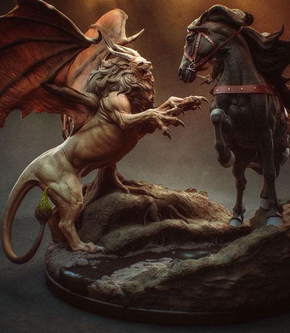 Monster Hunter Diorama – Horse & Beast 1/8 / Hand-Painted