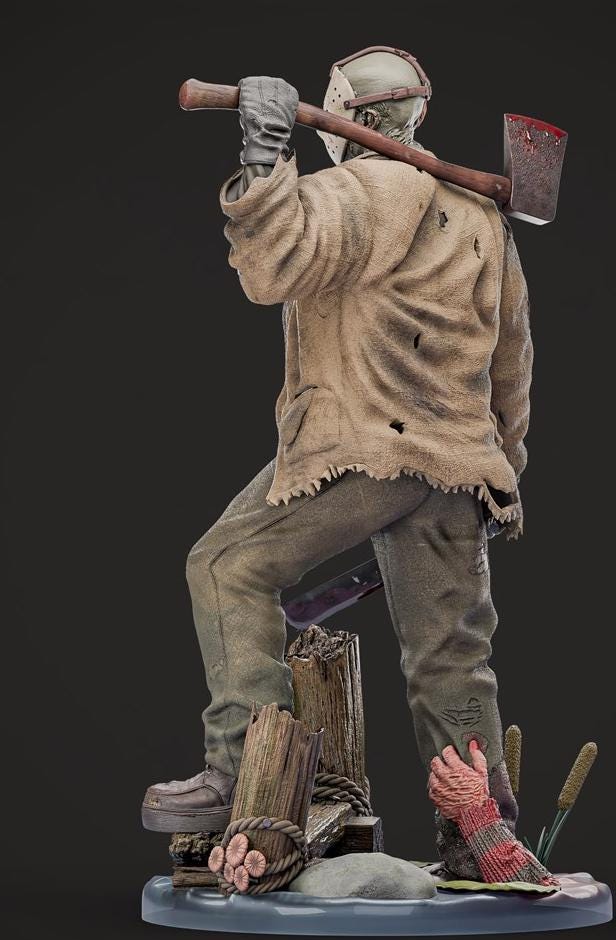 Camp Slayer Jason Custom Figurine – Hand Painted 1/6 or 1/4 Scale