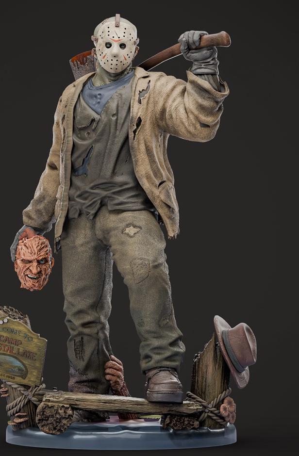 Camp Slayer Jason Custom Figurine – Hand Painted 1/6 or 1/4 Scale