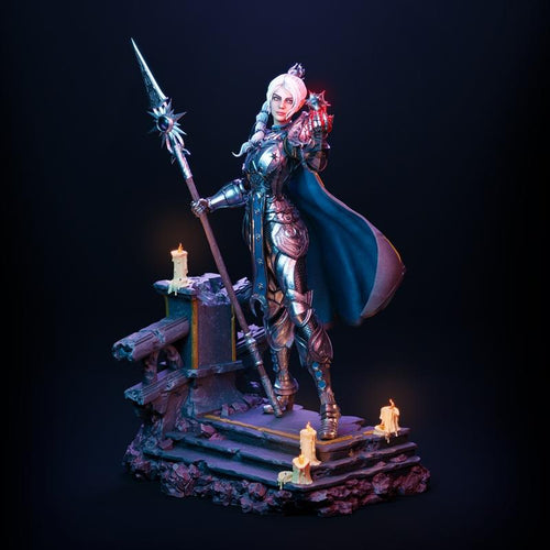 Arcane Shadow Sorceress Custom Figurine – Hand Painted 1/6 or 1/4 Scale Statue