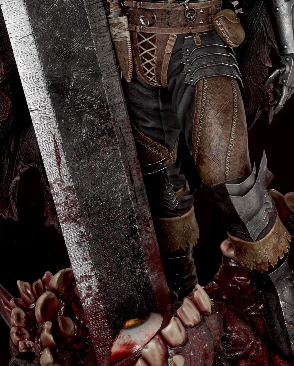 Hand Painted Dark Slayer with guts Resin Statue • 1/6 or 1/4 Scale