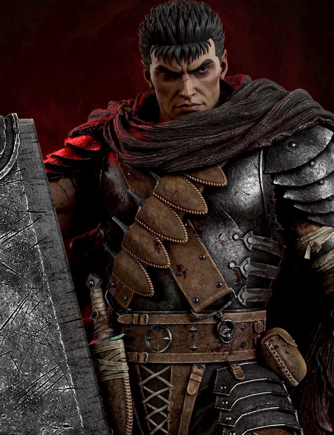 Hand Painted Dark Slayer with guts Resin Statue • 1/6 or 1/4 Scale