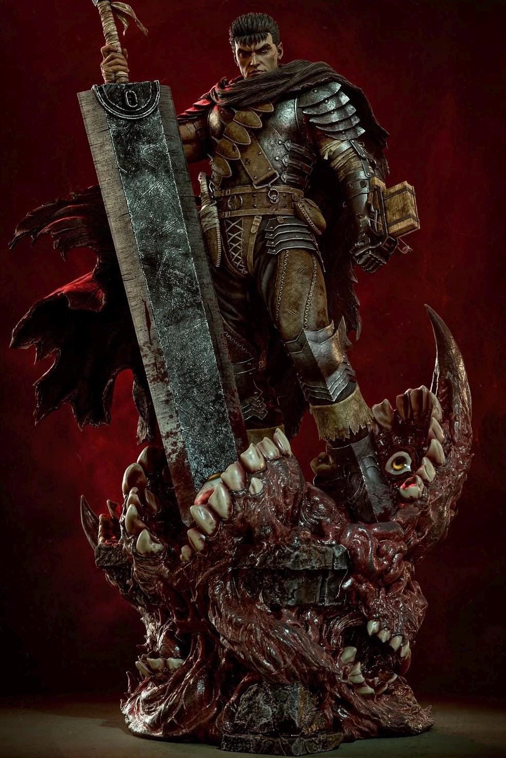 Hand Painted Dark Slayer with guts Resin Statue • 1/6 or 1/4 Scale