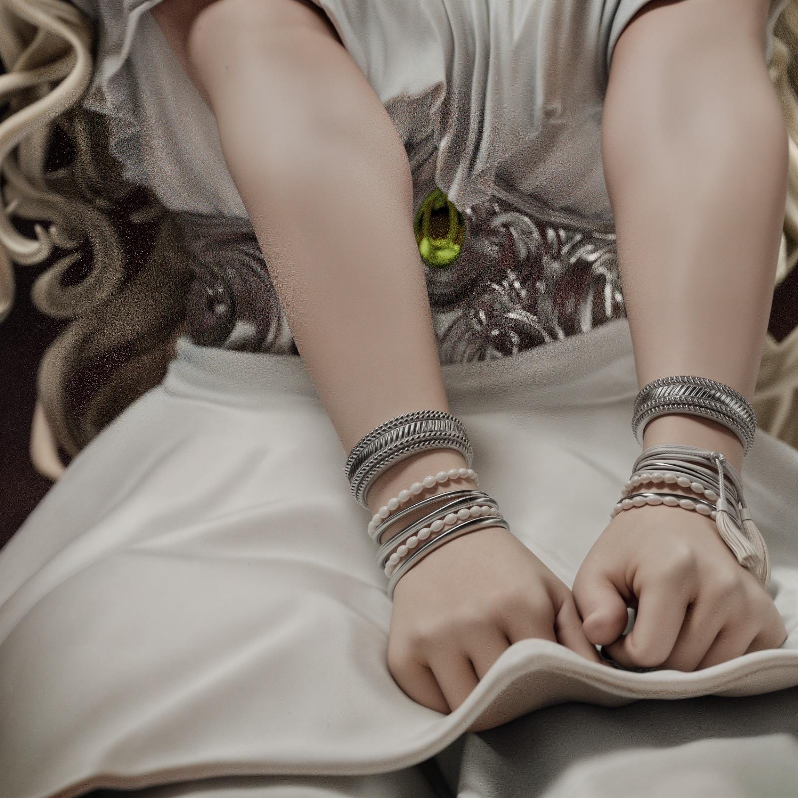 Painted Custom Figurine – Moonlit Elven Maiden • 1/6 Scale Collectible Statue