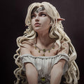 Painted Custom Figurine – Moonlit Elven Maiden • 1/6 Scale Collectible Statue