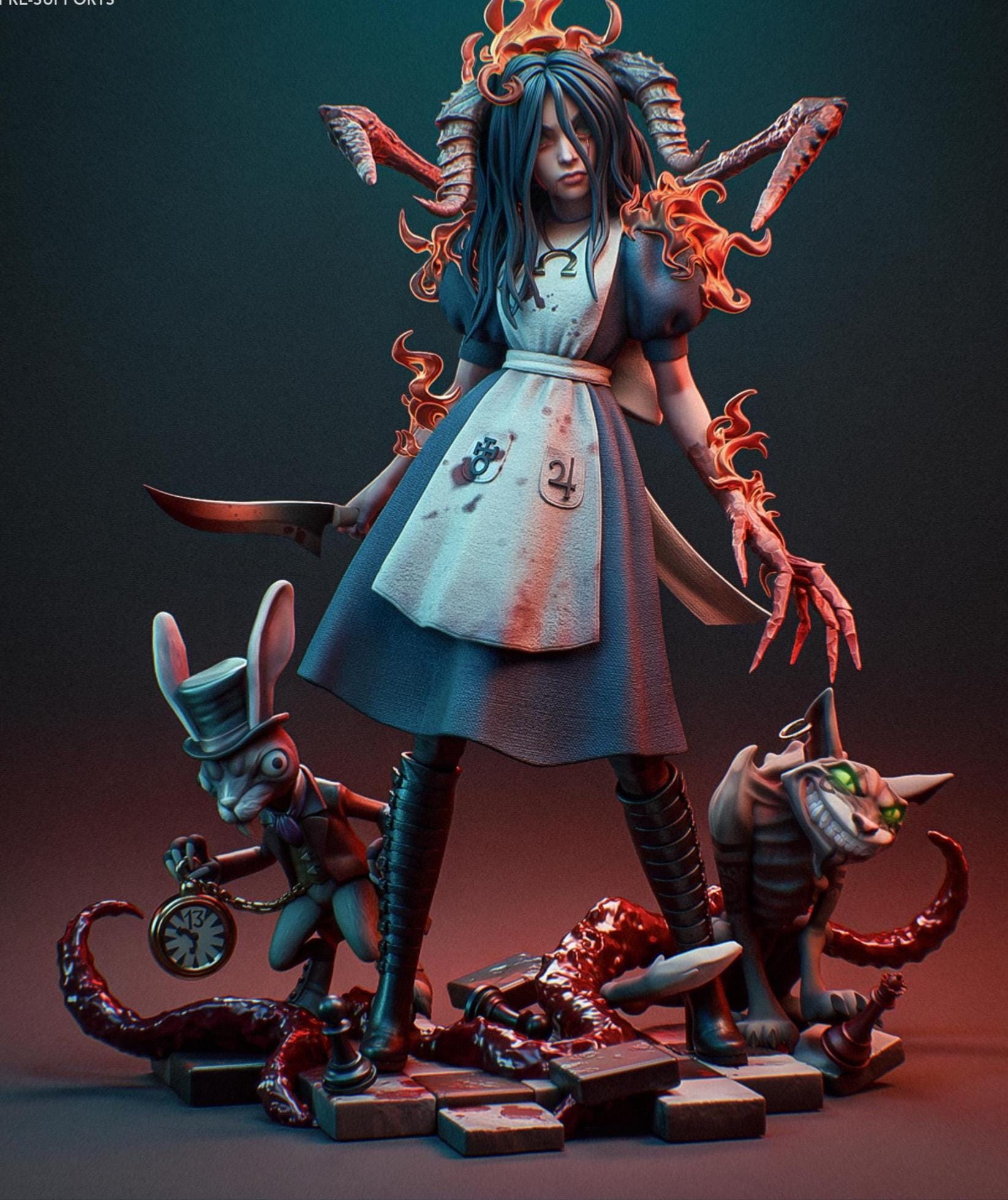 Custom Figurine of Twisted Wonderland Girl – 1/6 Scale Resin Statue / hand painted