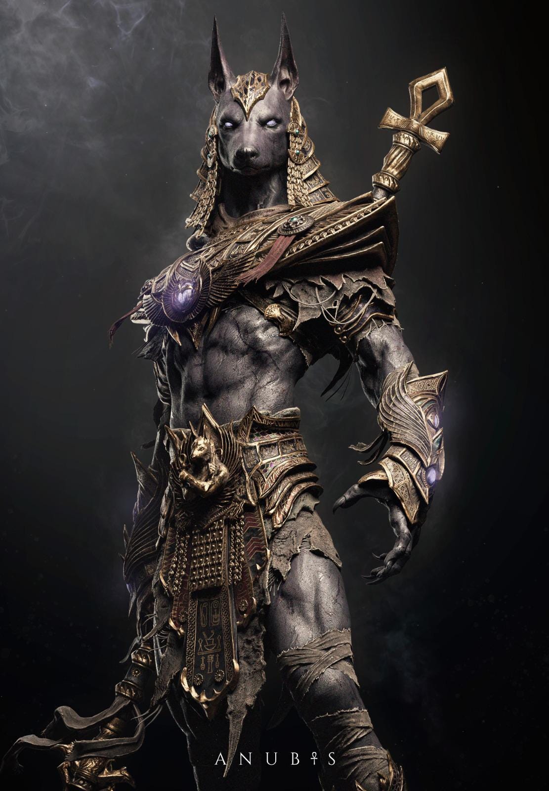 Anubis - Ancient Death Guardian Warrior • 1/6 Scale Statue or 1/4