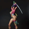 Custom Painted Samurai Butterfly Figurine – 1/4 Scale Statue with Katana sword