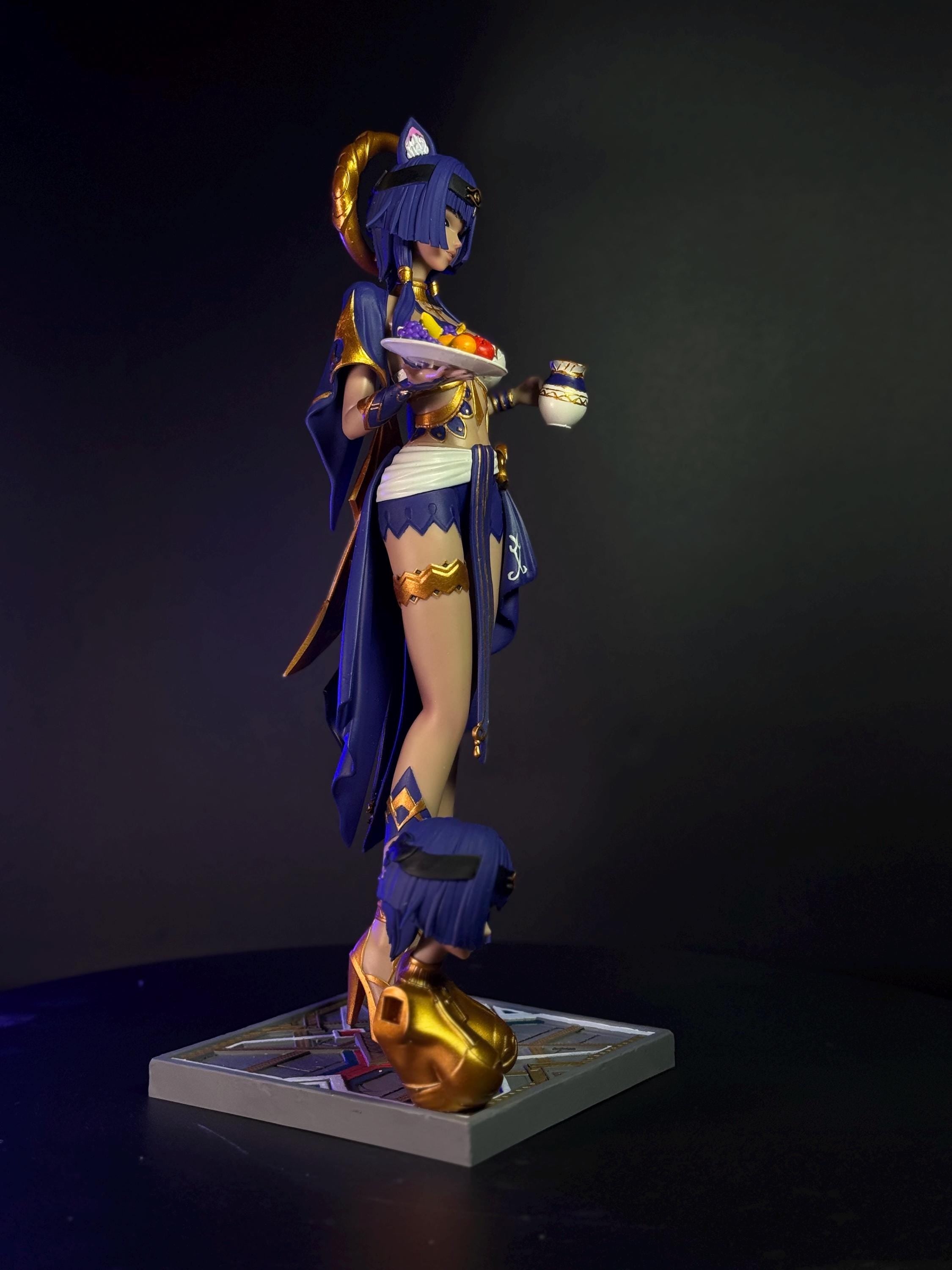 Custom Figurine of Elegant Hostess – hand Painted Statue