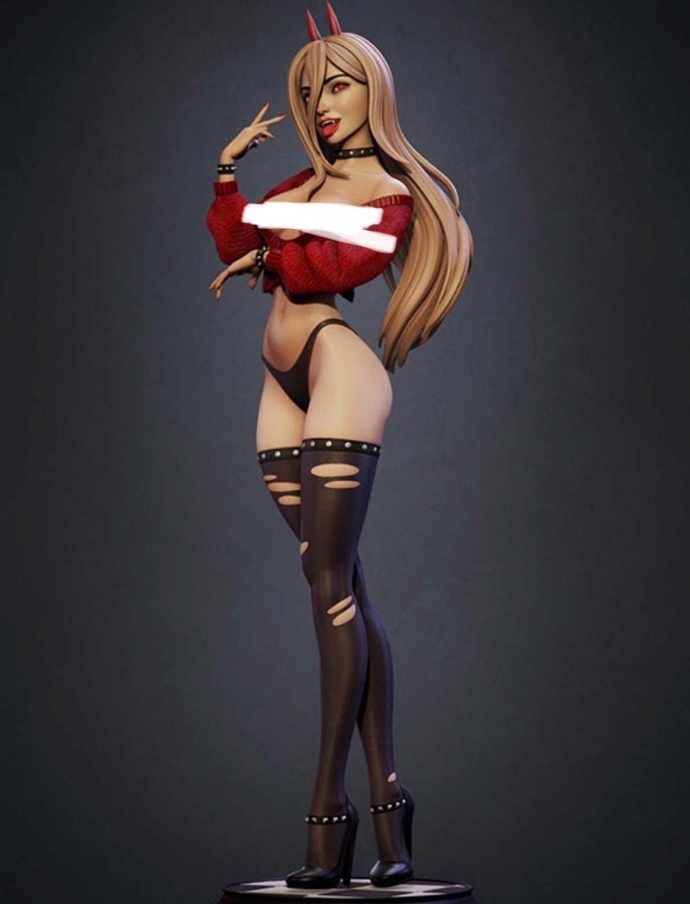 Devil Attitude succubus demon girl – Custom Figurine (1/6 Scale) – Hand Painted