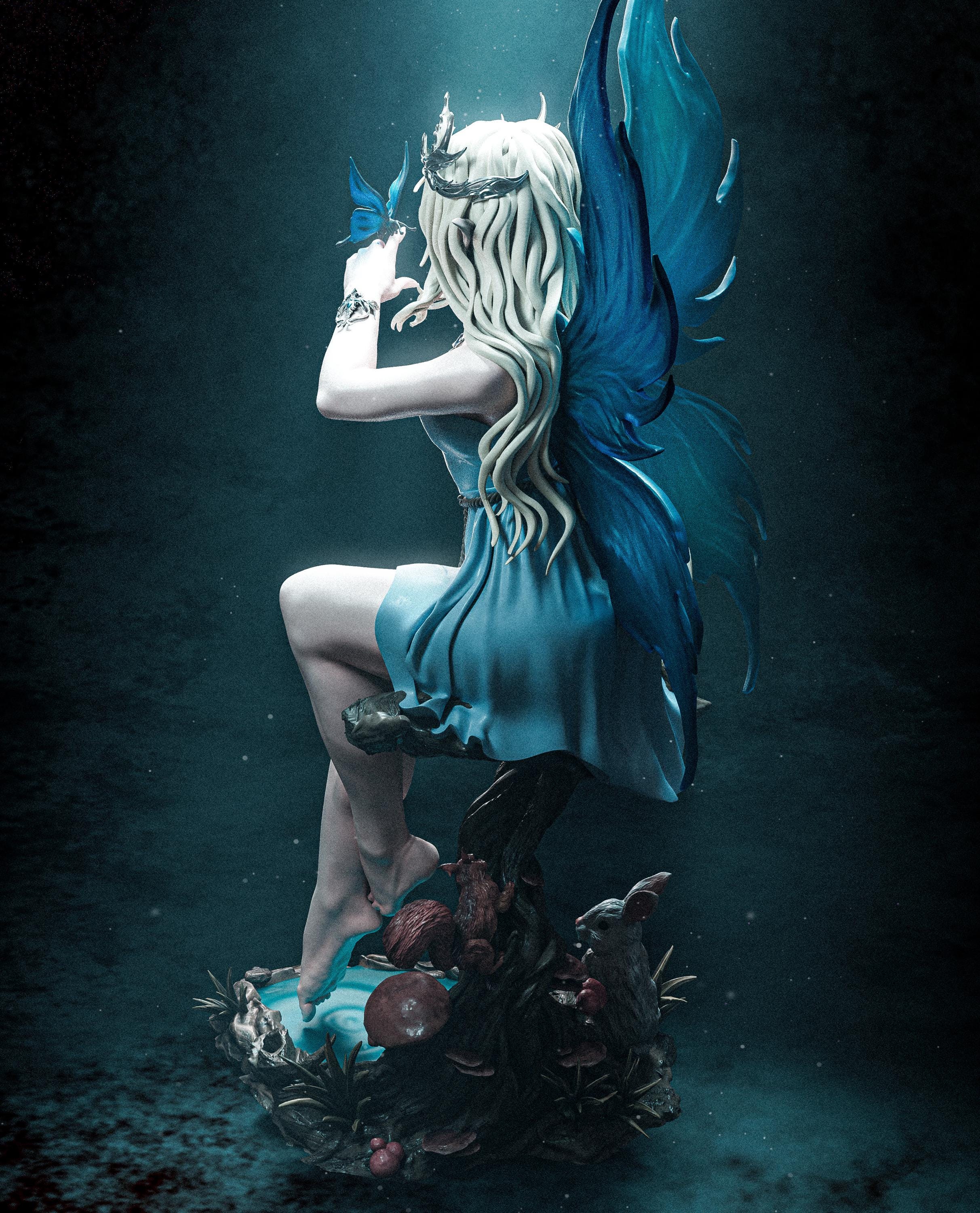 Divine Forest Fairy 1/6 Scale Hand Painted Resin Statue – Fantasy Collector Figure