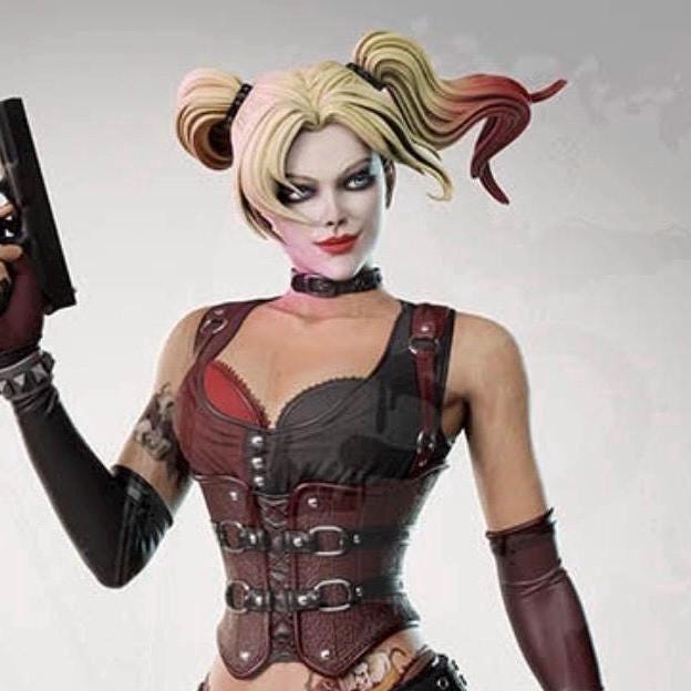 Chaos Jester Girl Custom Figurine – Dark Comic Style 1:6