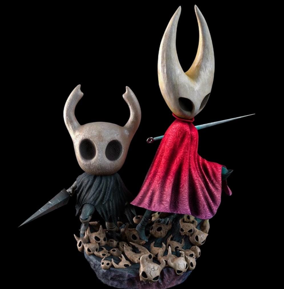Knight Duo Statue Painted Custom Figurine 25cm Scale Resin Collectible