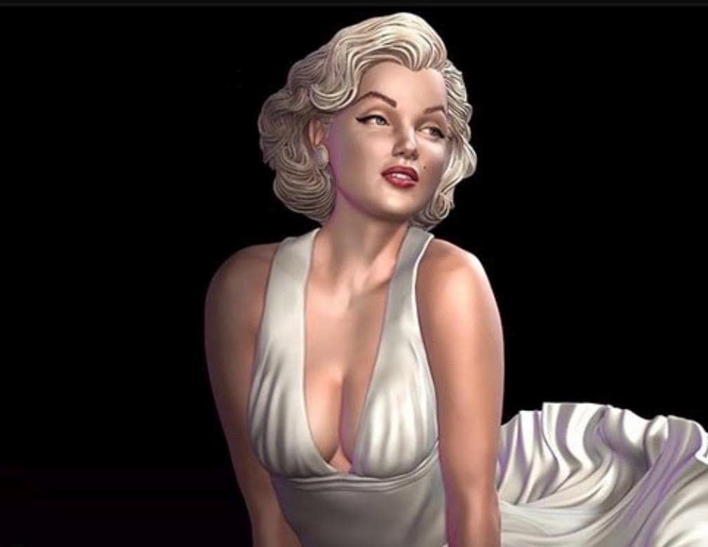 Marilyn Monroe figurine 1/6 scale, hand painted