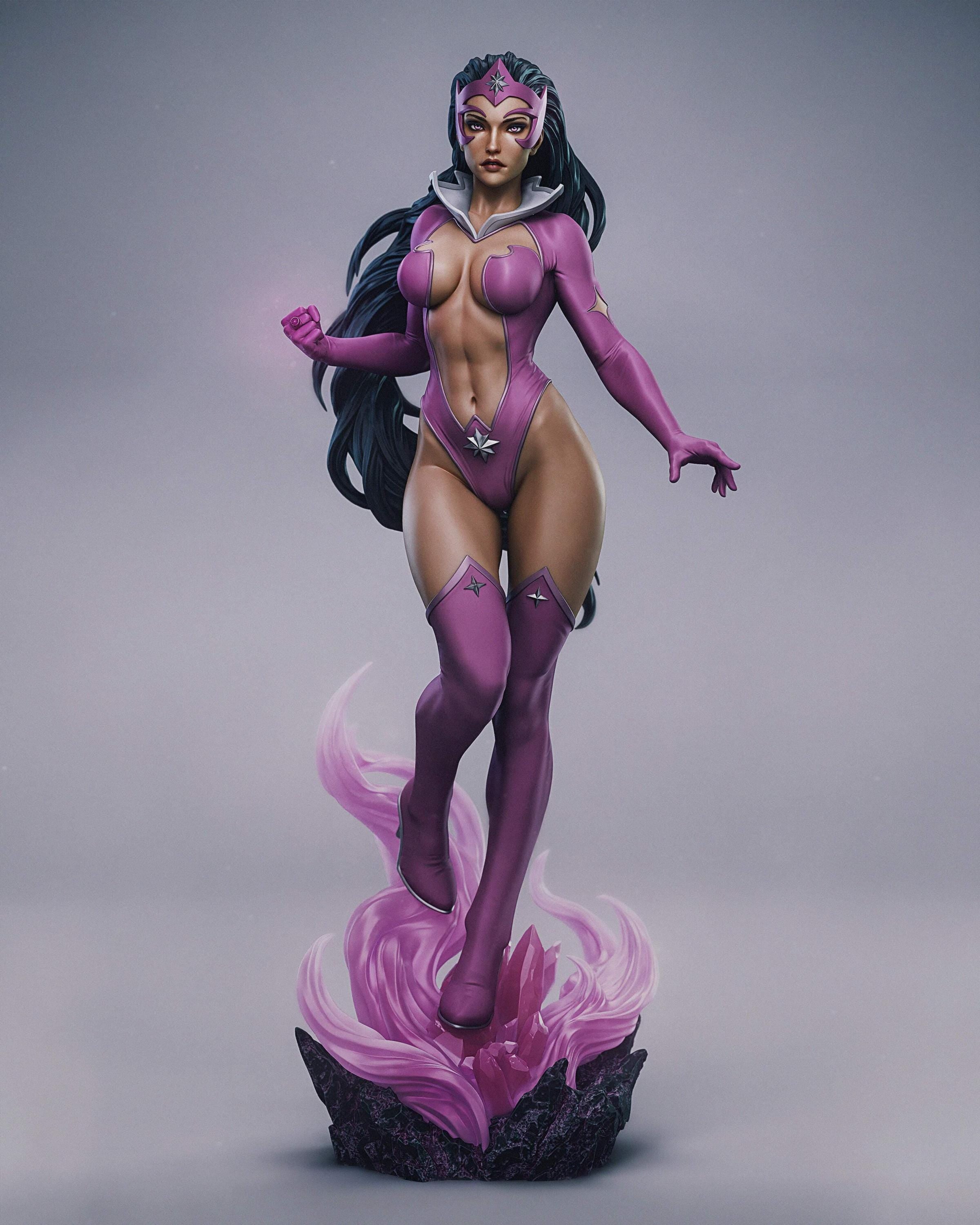 Cosmic Empress Resin Statue – Hand-Painted 1/6 Scale Fantasy Figurine