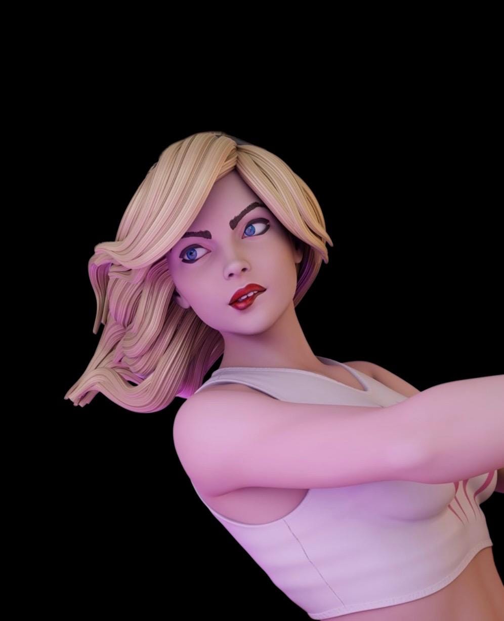 Blonde Pop Icon Custom Figurine | Hand Painted Resin Statue 1/6 Scale