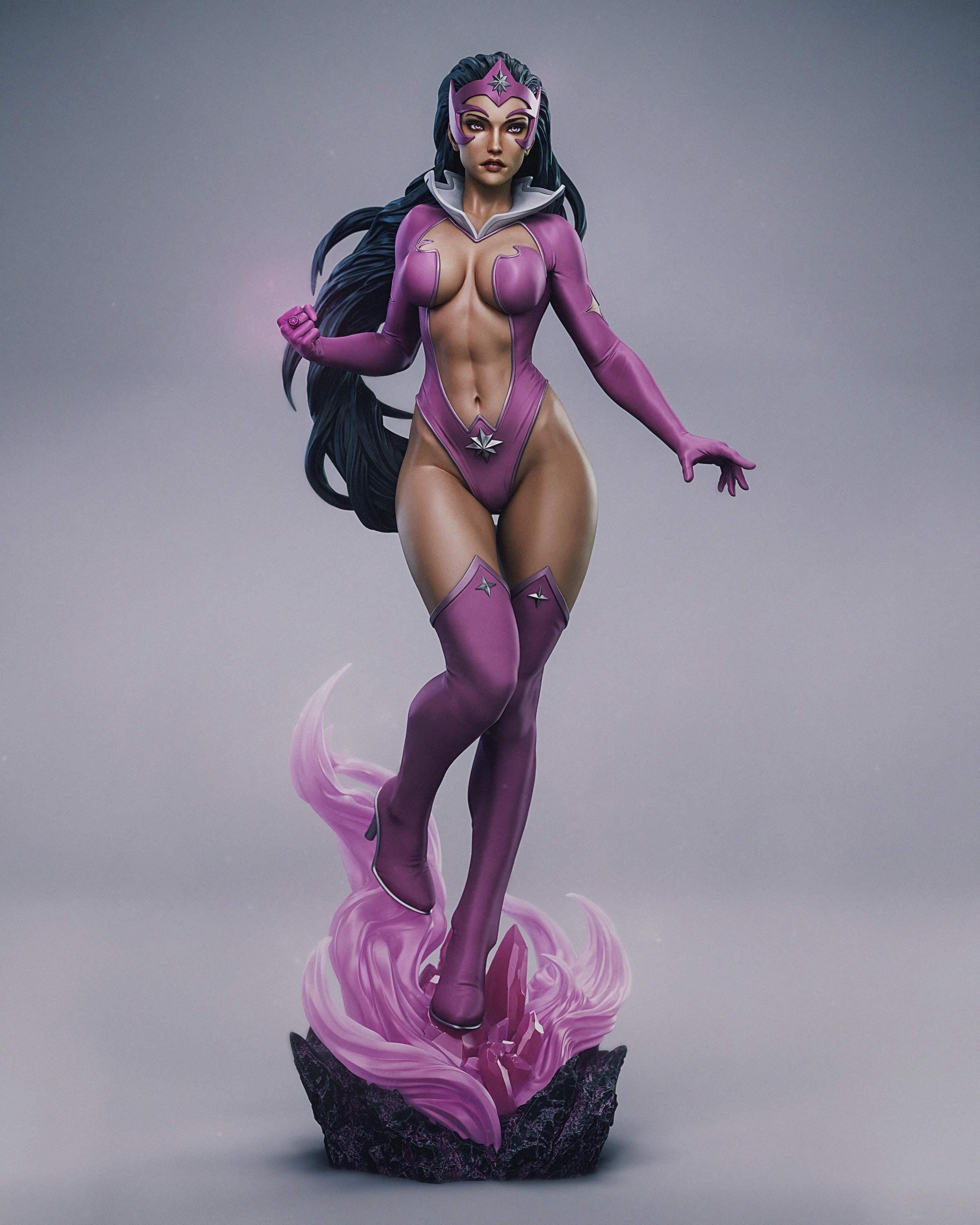 Cosmic Empress Resin Statue – Hand-Painted 1/6 Scale Fantasy Figurine