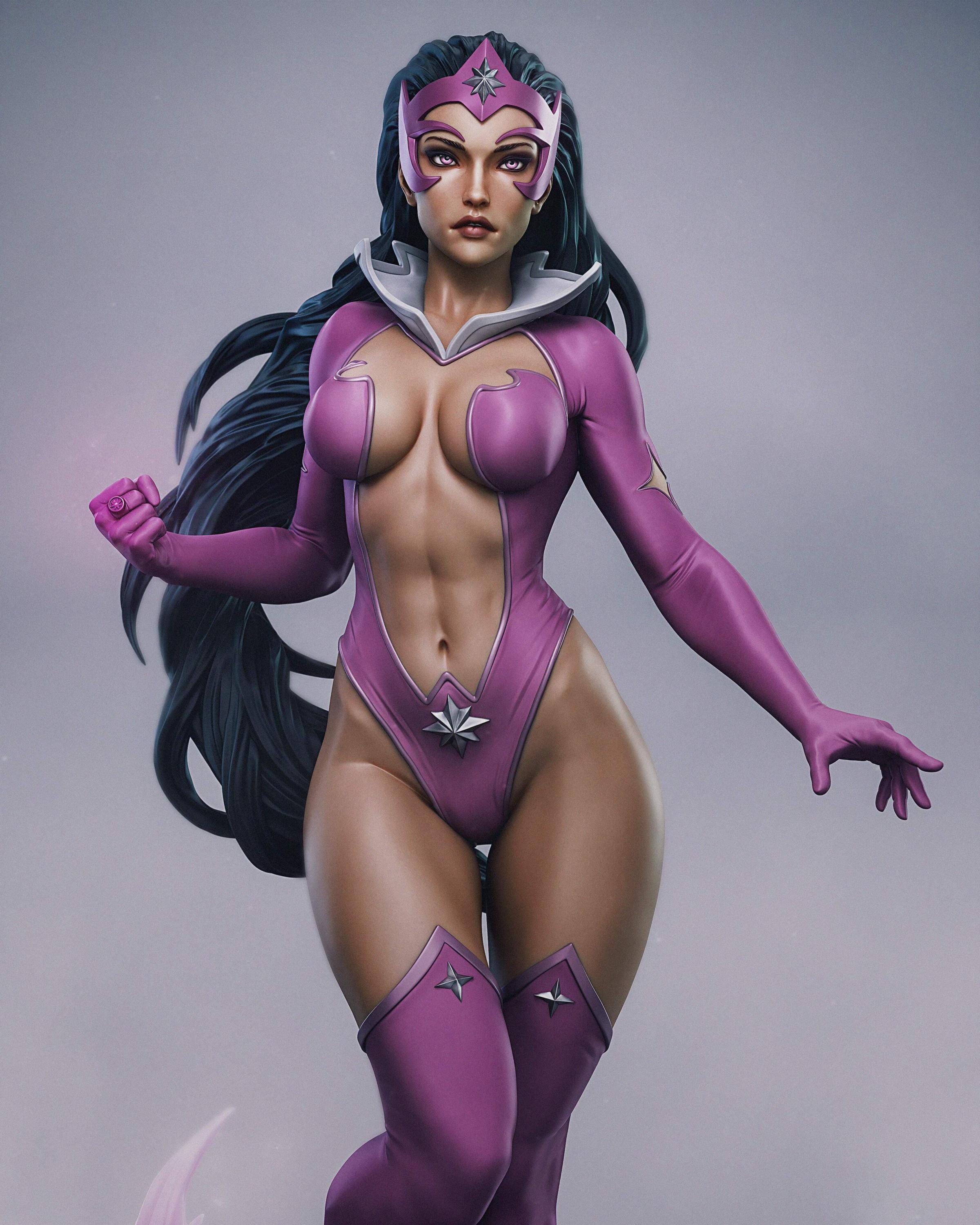 Cosmic Empress Resin Statue – Hand-Painted 1/6 Scale Fantasy Figurine