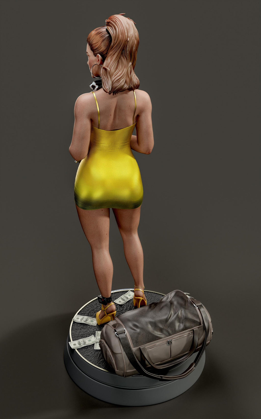 Urban Heist Resin Statue – Hand-Painted 1/6 Scale Figurine, (Bikini/Dress)